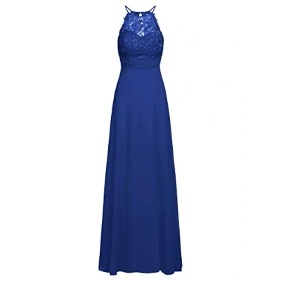 Abbildung von APART Fashion Abendkleid aus Chiffon und Spitze, royal, S