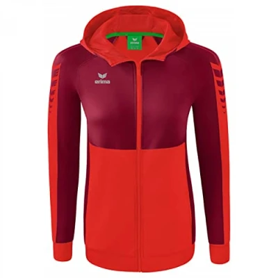 Abbildung von Erima Fussball Teamsport SIX Wings Trainingsjacke, Damen, Größe: 44, Rotrot