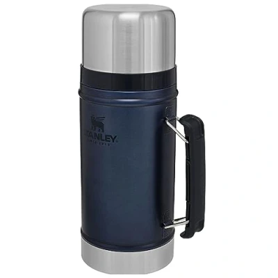 Abbildung von Stanley Classic Legendary Thermobehälter für Essen 940 ml Hält 20 Stunden Heiß oder 24 Kalt Edelstahl Warmhaltebehälter BPA Frei Spülmaschinenfest Nightfall