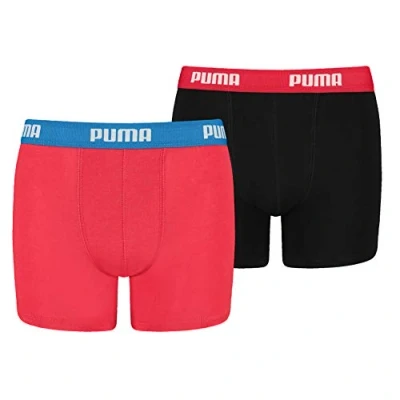 Abbildung von Puma BOYS Basic 2 PACK Panties für Kinder, Größe: 140, Red/black