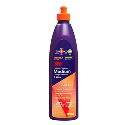Abbildung von NEU 3M Perfect It Gelcoat Medium Cutting Compound + Wax 36105E Politur Boot Caravan