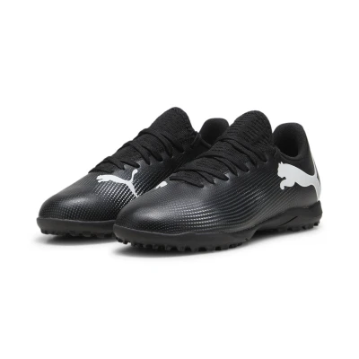 Abbildung von Puma Future 7 PLAY TT JR Unisex Fußballschuh Multinocken für Kinder, Größe: 37.5, Black/white Schuhe