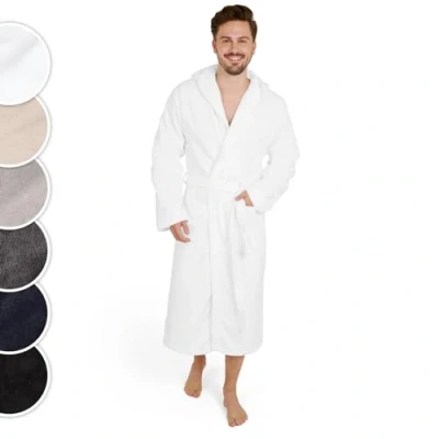 Abbildung von Blumtal Bademantel Herren, Baumwolle, mit gefütterter Kapuze, samtigen Frottee Velours, Oeko TEX® Zertifiziert