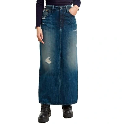 Abbildung von G Star Viktoria Maxirock, Damen, Größe: 27, Worn in mountain dusk destroyed
