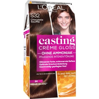 Abbildung von L&#039;Or&eacute;al Paris Casting Cr&egrave;me Gloss Glanz Reflex Intensivt&ouml;nung 532 Chocolate Souffl&eacute; Coloration 1 Stk.