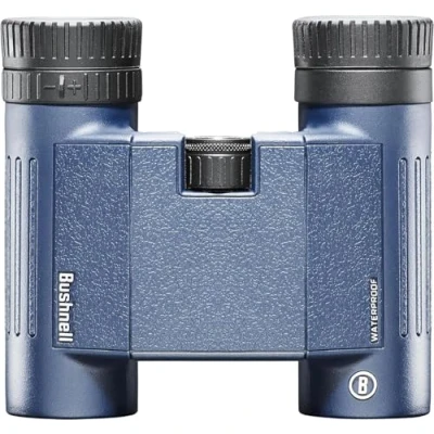 Abbildung von Bushnell H2O 2 Fernglas 8x25 Dunkelblaues Dachkant Vollvergütet Wasserdicht/Beschlagfrei Drehbare Augenmuscheln Wassersport Bootfahren 138005R