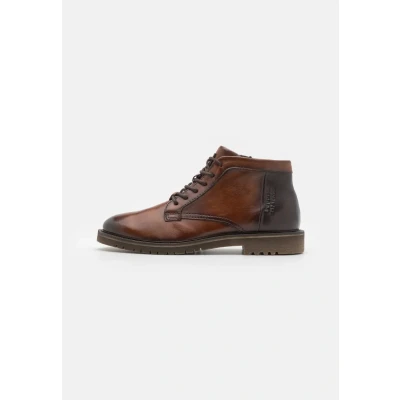 Abbildung von bugatti Schnürstiefelette, Herren, Größe: 46, Cognac/dark brown Schuhe
