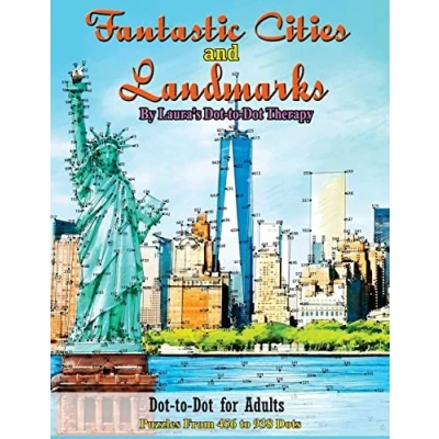 Abbildung von Fantastic Cities and Landmarks Dot to For Adults: Puzzles from 456 938 Dots (Dot Books Adults)