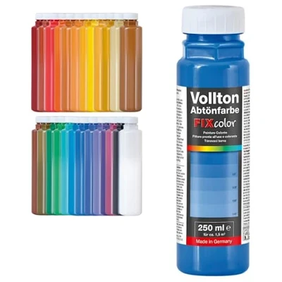 Abbildung von Decotric Decolor Bunte Abtönfarbe Enzianblau 250 ml I Dispersionsfarbe für dekorative Anstriche und wasserbasierten Materialien Hohe Farbkraft &amp; Ergiebigkeit