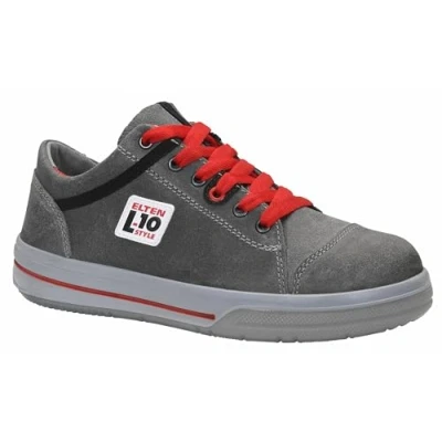 Abbildung von ELTEN Sicherheitsschuhe VINTAGE Low ESD S3, Herren, Leder, Stahlkappe, leicht, sportlich, Grau, Größe: 46