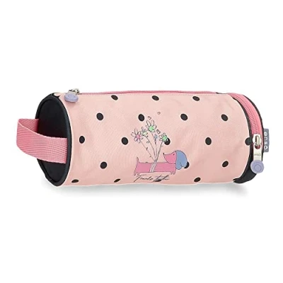 Abbildung von Enso Friends Together Federmäppchen, rund, Rosa, 23 x 9 cm, Polyester, Rundes Etui