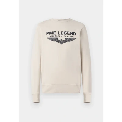 Abbildung von PME Legend Herren Rundhals Pullover Crewneck Soft Terry with Logo Regular Fit, Größe:XXL, Farbe:Salute 5281
