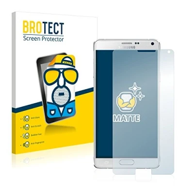 Abbildung von BROTECT Entspiegelungs Schutzfolie für Samsung Galaxy Note 4 (2 Stück) Matte Displayschutz Folie, Anti Reflex, Fingerprint