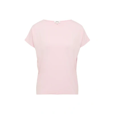 Abbildung von Fließendes Jersey Shirt mit überschnittenen Schultern zartrosa 40