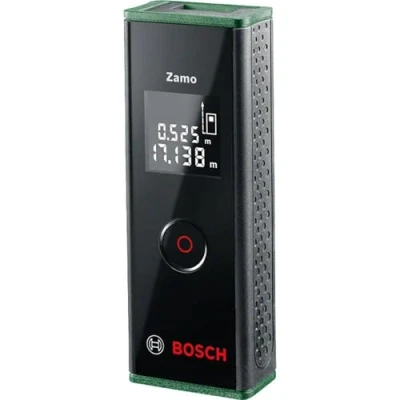 Abbildung von Bosch Laserentfernungsmesser Zamo Set mit Rad &amp; Laser Linienadater (bis 20m einfach präzise messen, 3. Gen.)