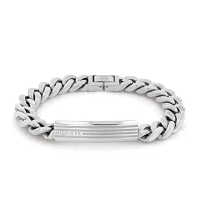 Abbildung von Tommy Hilfiger ID Armband silvercoloured, Herren, Größe: One Size, Silver coloured