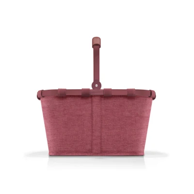 Abbildung von reisenthel carrybag twist maroon Stabiler Einkaufskorb mit viel Stauraum und praktischer Innentasche Elegantes wasserabweisendes Design