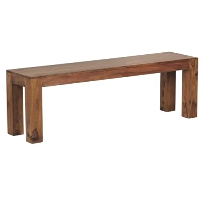 Abbildung von Sheesham Massivholz Esszimmer Sitzbank Bank 140 x 35 cm