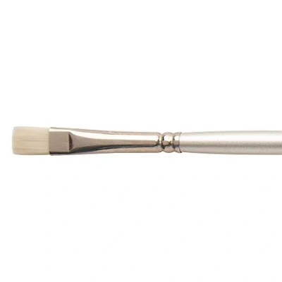 Abbildung von Winsor &amp; Newton 5524008 Artisan Synthetikfaser Pinsel mit Leistungsmerkmalen von Schweineborsten, robust und haltbar, perfekt für dickflüssige Öl Farbe Flachpinsel / kurz langer Stiel Nr. 8