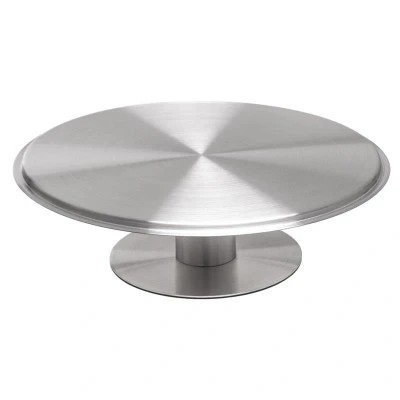 Abbildung von Servierplatte / Tortenplatte INOX , Edelstahl