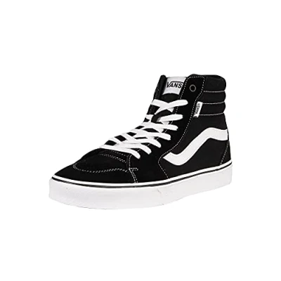 Abbildung von Vans Filmore HI Sneaker high Suede canvas black white, Herren, Größe: 41, white Leder und textil