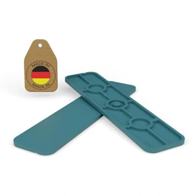 Abbildung von FUX 100 Stück Abstandshalter 100mm x 24mm 1mm 6mm Made in Germany Unterlegplatten, Distanzklötze aus Kunststoff, Abstandhalter (Dicke: 2mm)