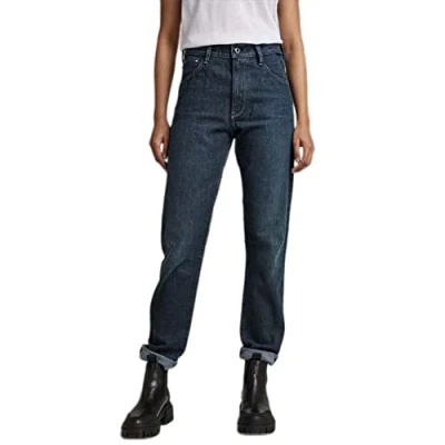 Abbildung von G Star Virjinya Jeans Straight Leg, Damen, Größe: 30x34, Worn in deep teal