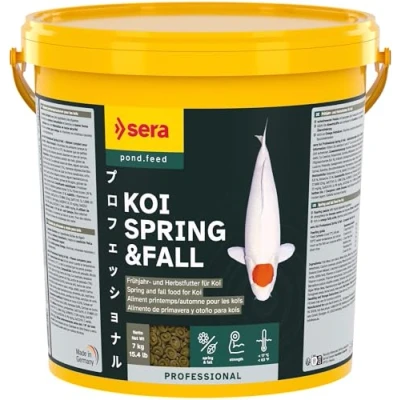 Abbildung von sera Koi Professional Koifutter 7 kg (21L) Fischfutter Für Frühjahr &amp; Herbst Temperaturen unter 17C Geringere Wasserbelastung Weniger Algen Optimale Winter Vorbereitung