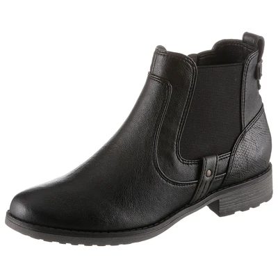 Abbildung von Mustang Shoes Chelseaboots, Schlupfstiefel, Stiefelette, Business Schuh in aktueller Used Optik