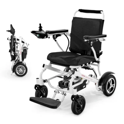 Abbildung von VEVOR Elektrorollstuhl faltbar 136kg Tragfähigkeit medizinischer Roller 21km