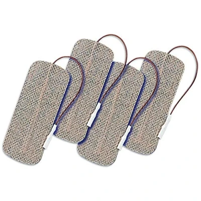 Abbildung von PALS ValuTrode Tan Elektroden, 9 x 5 cm, 4er Pack, kompatibel mit TENS &amp; FES Einheiten, Conforming und flexibel, Elektrotherapie, Einmalgebrauch