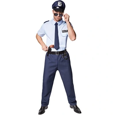 Abbildung von dressforfun Kostüm Herrenkostüm Police Officer, Cooles Hemd mit Aufdruck