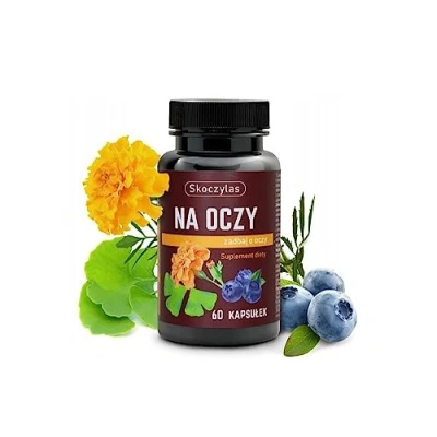 Abbildung von Skoczylas Augen Lutein einwandfreies Funktionieren der Netzhaut für Frauen Männer 60 Kapseln Nahrungsergänzungsmittel vegan vegetarisch