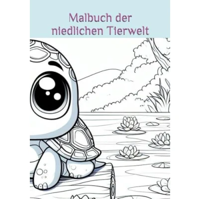 Abbildung von Malbuch der niedlichen Tierwelt für Kinder ab 2 Jahren