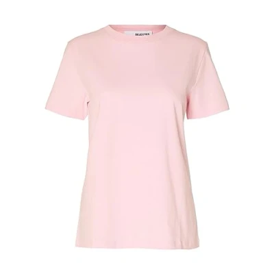 Abbildung von Selected Femme Myessential SS Oneck NOOS Tshirt basic, Damen, Größe: 42, Cradle pink