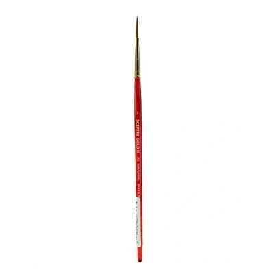 Abbildung von Winsor &amp; Newton 5182703 Sceptre Gold II Künstler Aquarellpinsel mit hoher Farbtragekapazitat exzellenter Sprungkraft, Serie 202 Designers Pinsel, kurzer Stiel , Nr.3 2mm