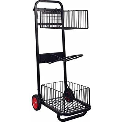 Abbildung von AMKA Sattelwagen mit 2 Körben Sattelcaddy Sattelhalter Sattel Carry 056/417