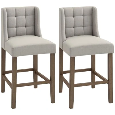 Abbildung von 2er Set Barhocker moderne Küchenstühle Bistrohocker Barstühle für Küche mit Rückenlehne Tresenhocker