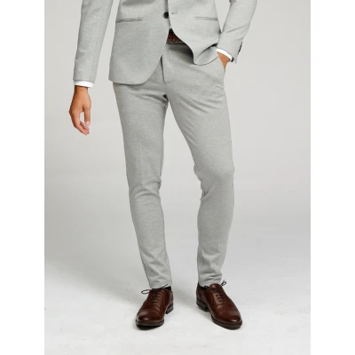 Abbildung von Performance Pants Herren Hellgrau (Größe 40W/30L) Stilvolle Hosen Stretch Chino Hose Anzughose Modische Praktische Männer für Business &amp; Freizeit