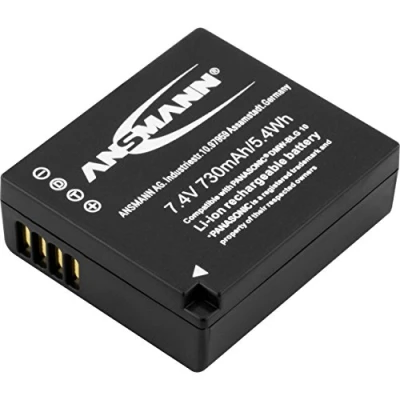 Abbildung von ANSMANN Li Ion Akku A Pan DMW BLG 10 7 4V / Typ 730mAh Leistungsstarke Akkubatterie für Foto Digitalkameras der perfekte Ersatzakku Panasonic Digicam uvm.