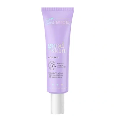 Abbildung von Bielenda Good Skin Acid Peel Korrigierende und normalisierende Mikro Peeling Creme AHA + PHA Säuren, Niacinamid, 50 ml