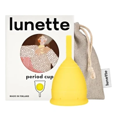 Abbildung von Lunette Menstruationstasse Gelb Model 1 für leichte Blutung