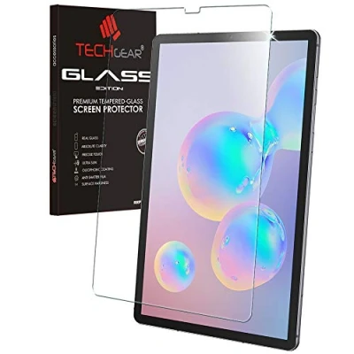 Abbildung von TECHGEAR Galaxy Tab S6 10,5 Matt Schutzfolie (SM T860 SM T865 Serie) MATTE Blendschutz Auflage, Original gehärtetes Glas Displayschutzfolie kompatibel mit Samsung
