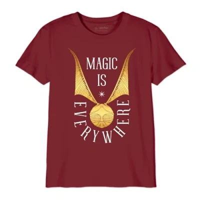 Abbildung von HARRY POTTER Jungen Bohapomts160 T Shirt, Burgunderrot, 12 Jahre