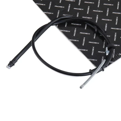Abbildung von RIDEX 124C0991 Handbremsseil hinten, links 1402/1155 Trommelbremse FORD: KA Schrägheck
