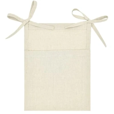 Abbildung von Baby Kinderzimmer Organizer, Kinderbett Tasche Hängender Babybett Organizer Hängend für Kleidung Windeln Deko (Beige)