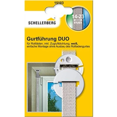 Abbildung von SCHELLENBERG Rollladen Gurtführung Duo für das Rollladensystem Mini und Maxi, max. 2,3 cm Gurtbreite, 1 St.