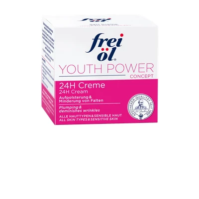 Abbildung von FREI öl ÖL Gesichtspflege Youth Power Concept 24H Creme Gesichtscreme, Größe: 50 ml, Weiß