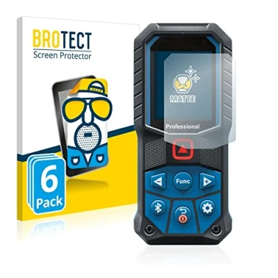 Abbildung von BROTECT Entspiegelungs Schutzfolie für Bosch GLM 50 27 C/ 25 G (6 Stück) Matte Displayschutz Folie, Anti Reflex, Fingerprint