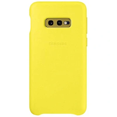 Abbildung von Leather Cover für Galaxy S10e Gelb